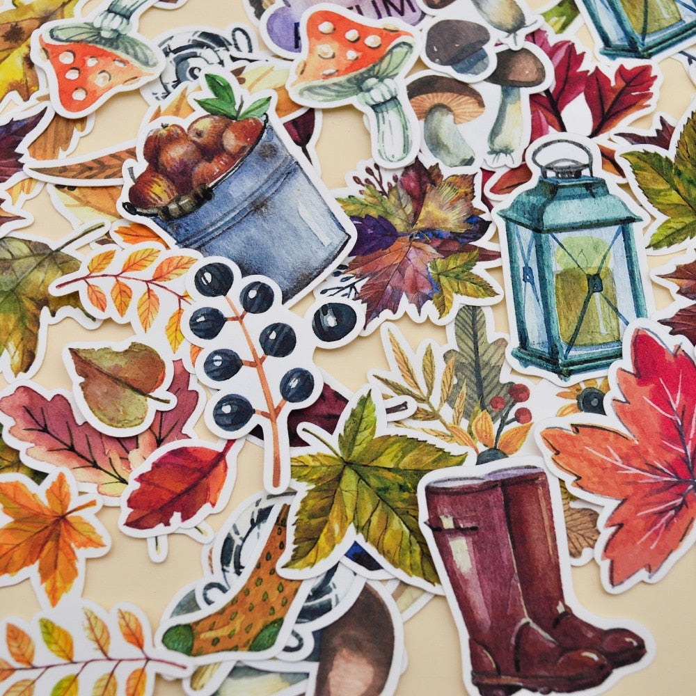 Watercolor Beauty Autumn Stickers