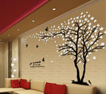 Lovers Tree Crystal Wall Sticker