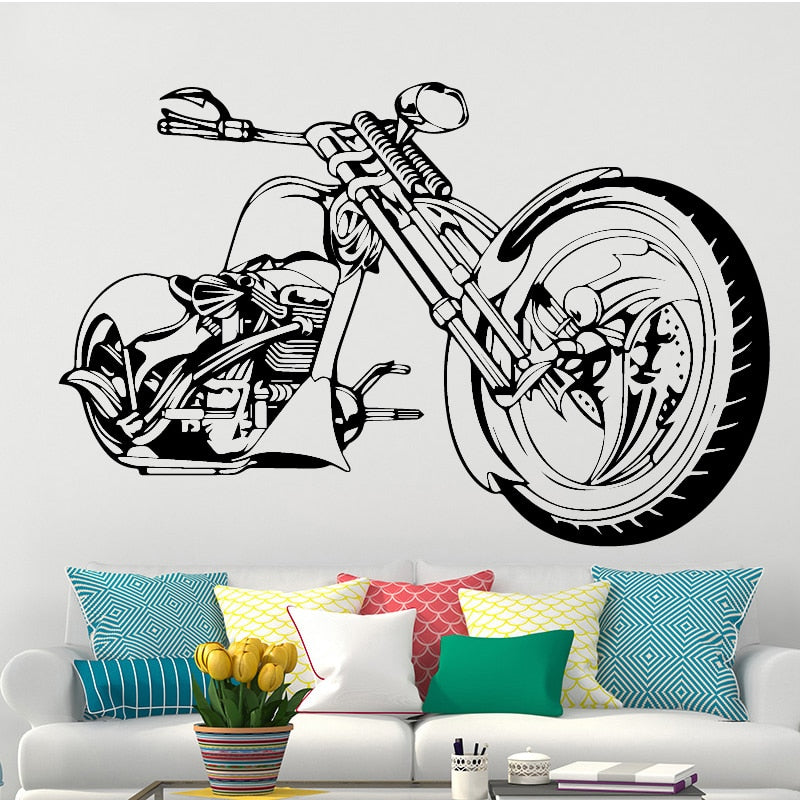 Harley Motorcycle Wall Art Sticker